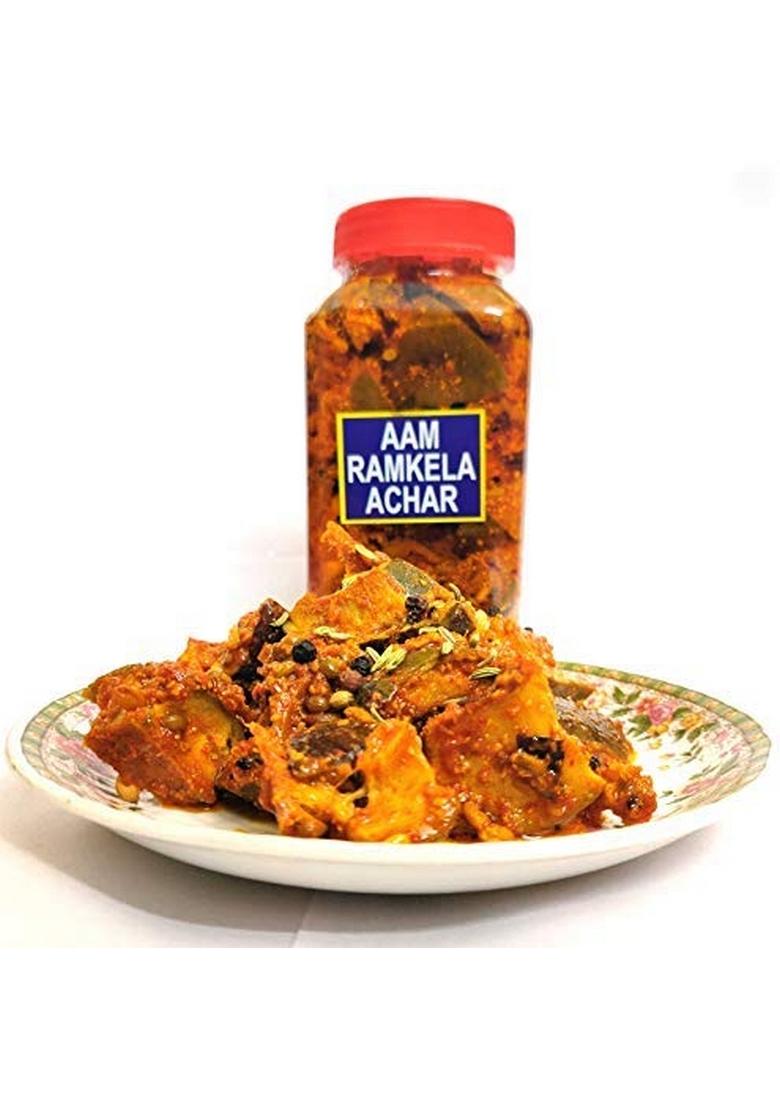 Adh Homemade Mango Pickle 500G | Secret Recipe Dry And Spicy 100 Natural Ingredients No Preservatives Or Chemicals Achar Organic
