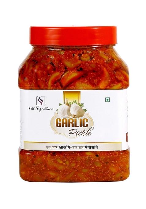 Self Signature Homemade Garlic Pickle Marwadi Tadka 1 Kg