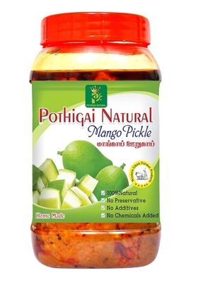 Pothigai Natural Mango Pickle 250 G Pure Home Made With Wooden Cold Pressed Gingelly Oil No Preservatives 100 Pack Of 1