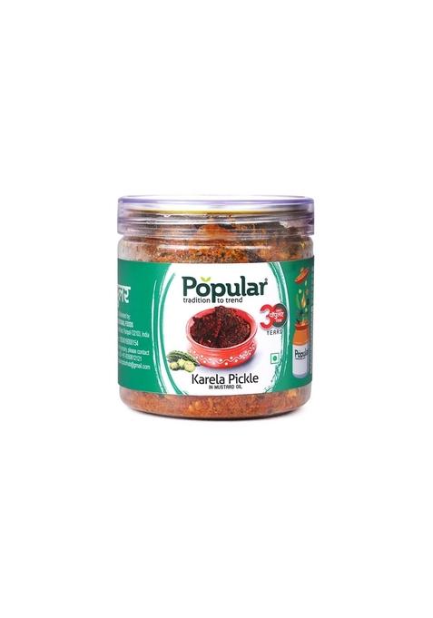 Popular Karela Pickle– Authentic Indian Bitter Gourd Pickle Flavor Made With Fresh And Traditional Spices 400G