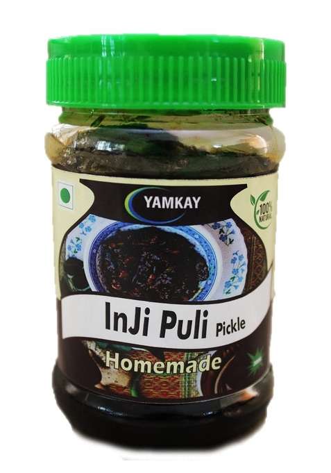 Yamkay Homemade Kerala Inji Puli Pickle | Tamarind Ginger Pickles 300Gm
