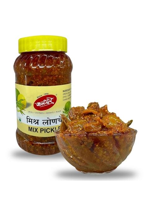 Katdare Mix Pickle | Pack Of 2 1 Kg 500Gm X Spicy Tangy Achaar| Taste Tradition No Colour