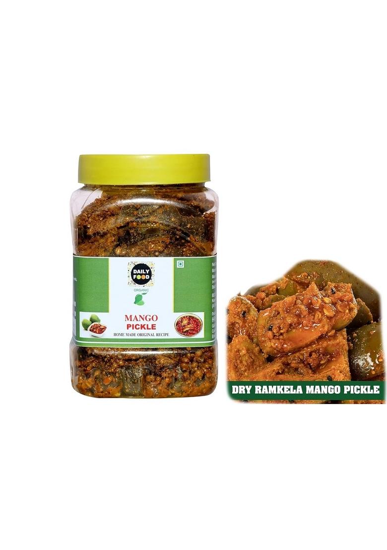 Daily Food Homemade Organic Natural Ramkela Mango Pickle Aam Ka Achar 800Gm
