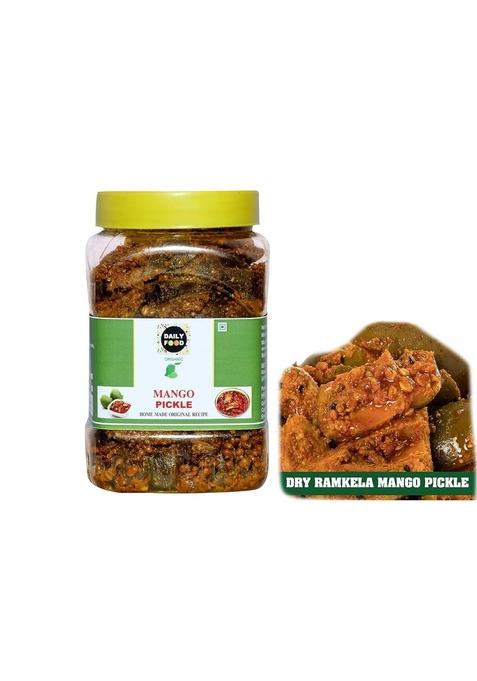Daily Food Homemade Organic Natural Ramkela Mango Pickle Aam Ka Achar 800Gm