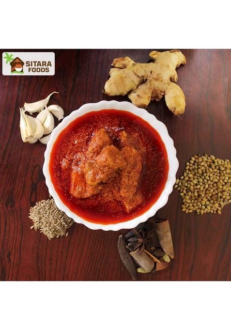 Sitara Foods Chicken Pickle Spicy Boneless Homemade Curry Andhra Style Fresh 250G