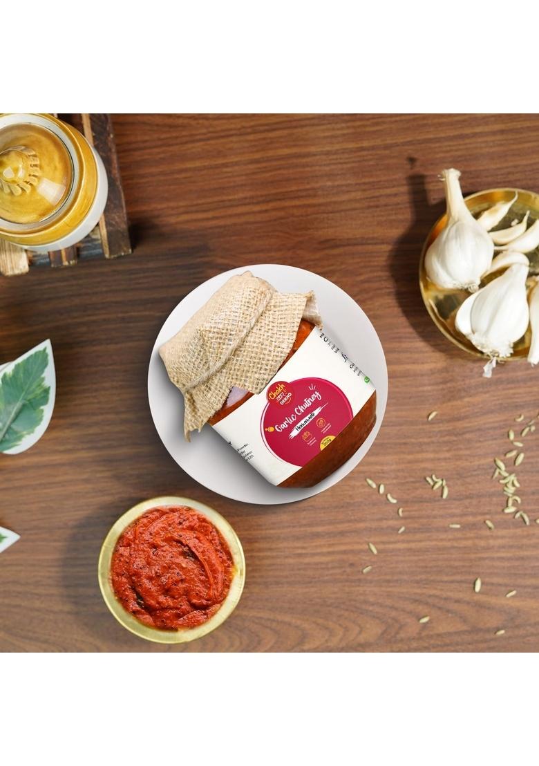 Chakh Kar Dekho Garlic Chotney 200 Gm | Authentic Indian Taste Traditional Homemade Lehsun Ki Chutney Natural Ingredients Rich Flavor Perfect For Meals Snacks Roti