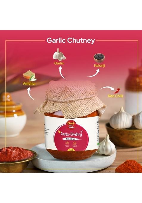 Chakh Kar Dekho Garlic Chotney 200 Gm | Authentic Indian Taste Traditional Homemade Lehsun Ki Chutney Natural Ingredients Rich Flavor Perfect For Meals Snacks Roti