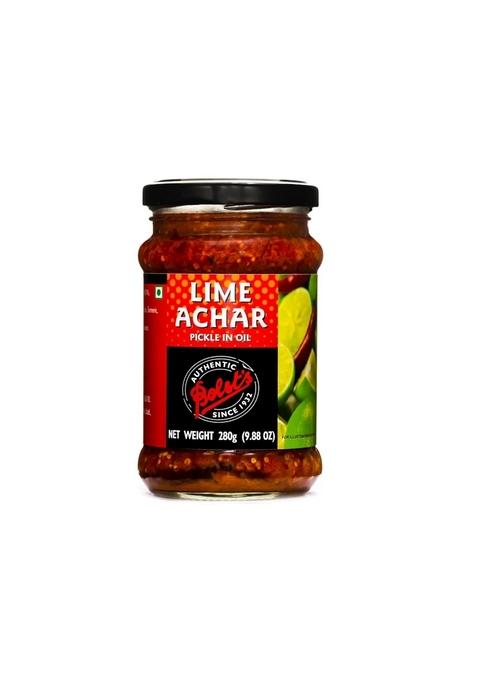Bolst'S Lime Achar Zesty Lemon Pickle Ready To Eat Foods Made With Farm Fresh Lemons Homemade Taste 100 Natural Ingredients 280G