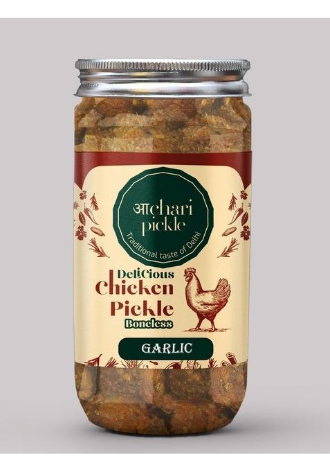 Achari Pickle Homemade Garlic Boneless Chicken 400 Gm Non Veg Ka Achar Mutton