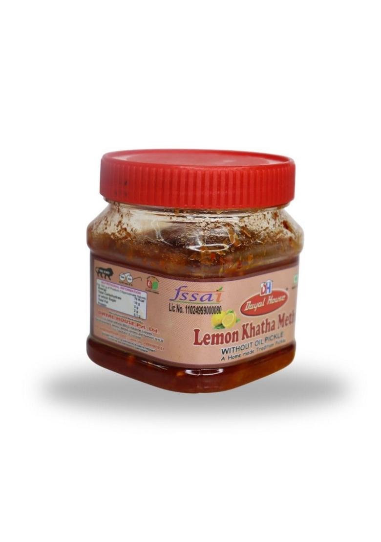 Dayal House Lemon Khatha Metha Pickle 400Gm Sweet And Sour Nimbu Ka Achaar | Khatta Meetha Achar |Homemade |Traditional Indian Home Made With Grandma'S Taste