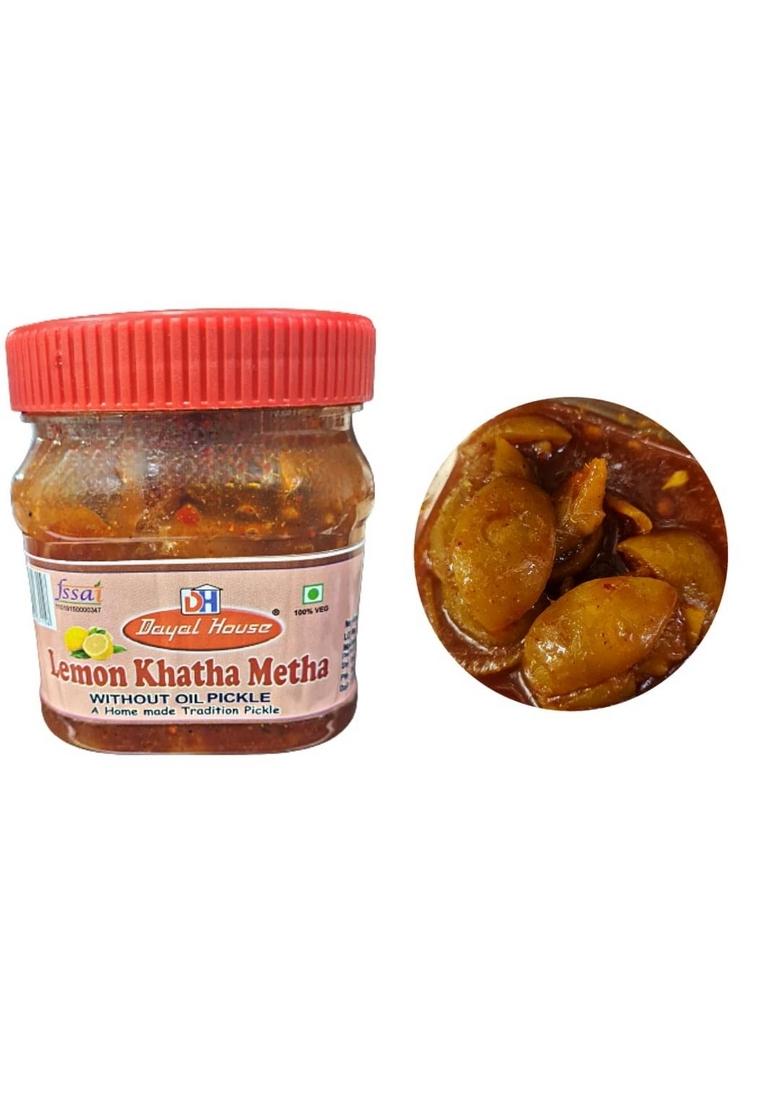 Dayal House Lemon Khatha Metha Pickle 400Gm Sweet And Sour Nimbu Ka Achaar | Khatta Meetha Achar |Homemade |Traditional Indian Home Made With Grandma'S Taste