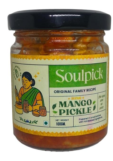 Soulpick Hing Mango Pickle 100Gm | Homemade Style Authentic Nani Ki Barni Taste No Preservatives