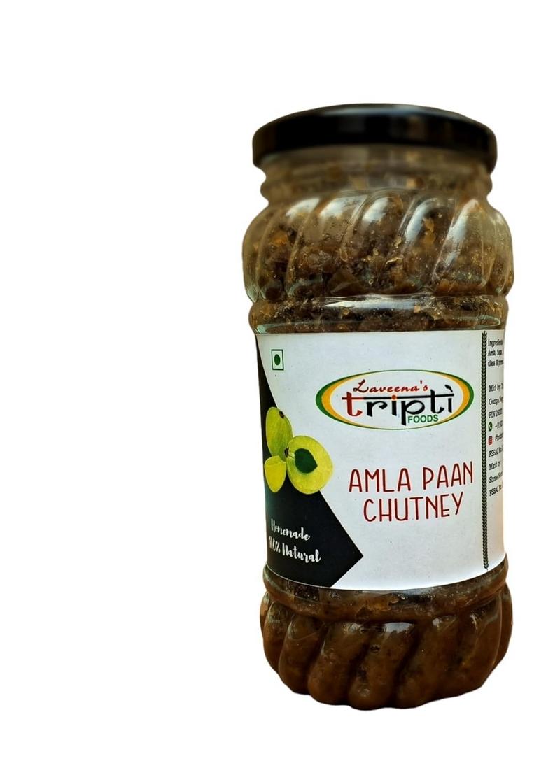 Laveena'S Tripti 100 Homemade Amla Paan Chutney | Gooseberry Pickle Pack Of 1 400 Gr