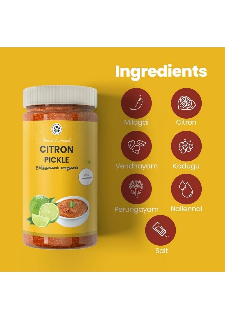 Amma Samayal Homemade Traditionally Made Pickles Each 300Gm Garlic