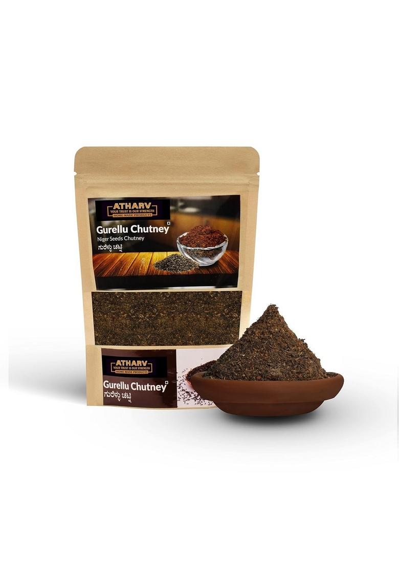 Atharv Home Made Products Combo Chutney Powder I Groundnut Gurellu Flax Seed Curry Leaves Fried Gram 100 Handmade Organic Authentic Taste Pack Of 5 1000