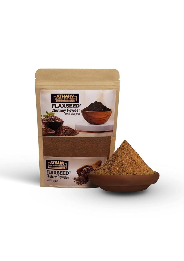 Atharv Home Made Products Combo Chutney Powder I Groundnut Gurellu Flax Seed Curry Leaves Fried Gram 100 Handmade Organic Authentic Taste Pack Of 5 1000
