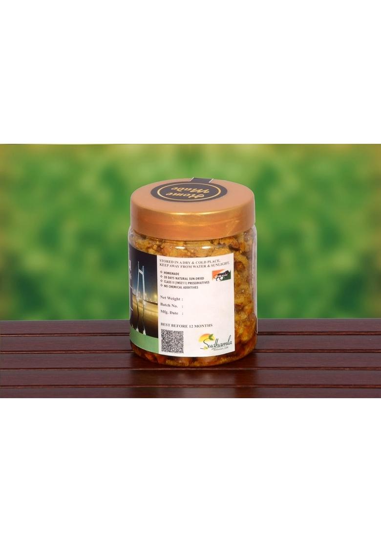 Sudhamla Amla Gooseberry Pickle Without Garlic | Sourced From Pratapgarh Homemade Handmade Pickles Tangy Taste Less Oil No Added Sugar 15 Days Sun Dried 200 Gms