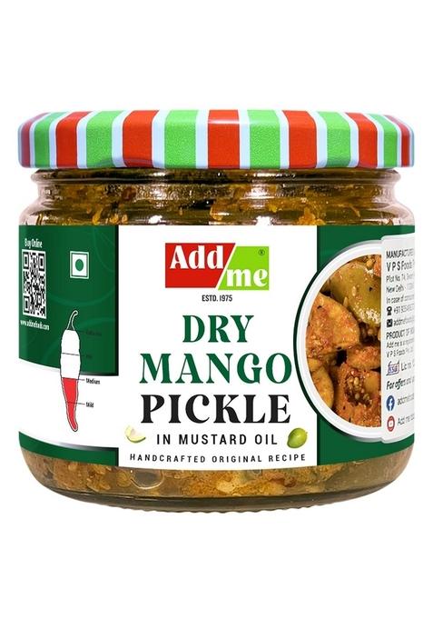 Add Me North Indian Homemade Dry Mango Pickle Very Less Oil Sukha Aam Ka Achar 300Gm Glass Jar