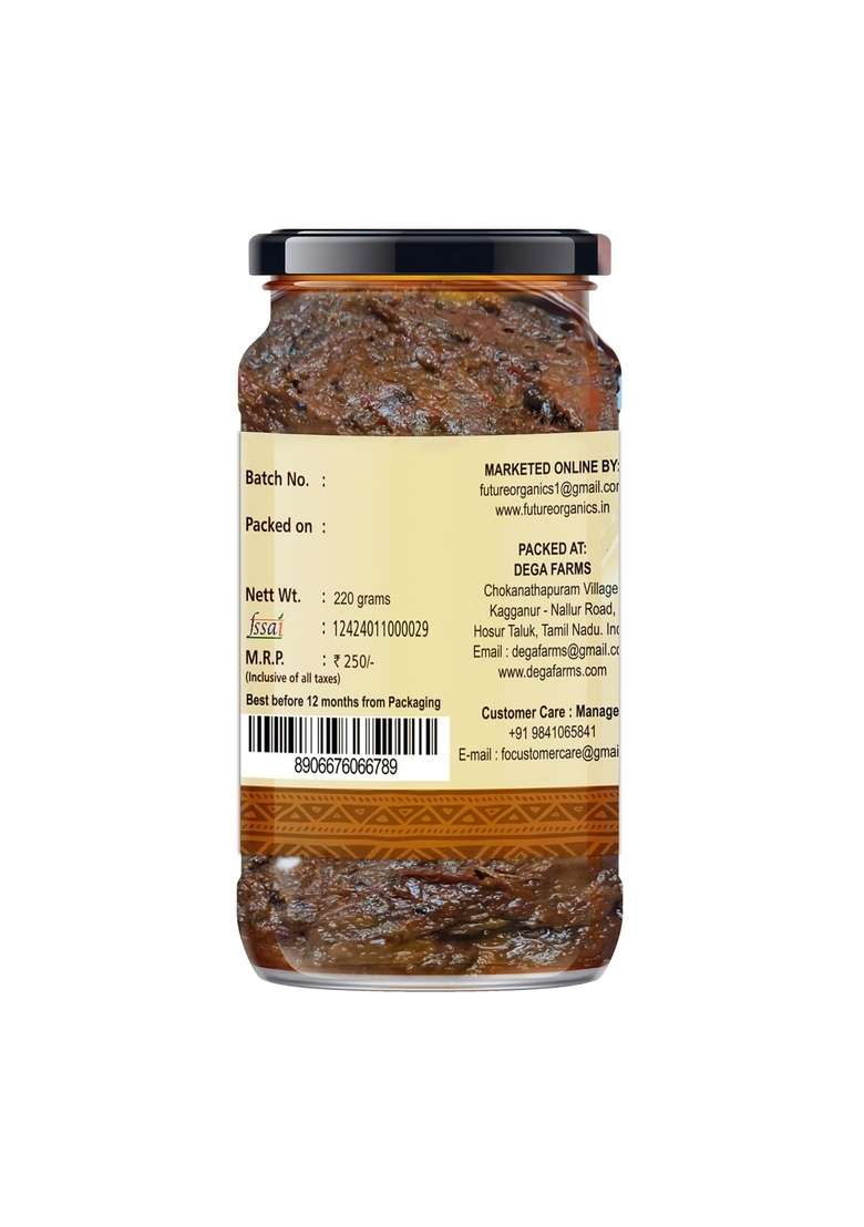 Future Organics –Eat Oragnic Be Organic Gongura Andhra Pickle Homemade Pack Of 2 220 Gm Each 100 Fresh Achar With Taste Pure Natural Healthy - Indya