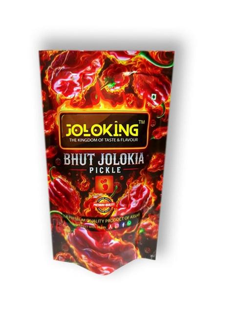 Joloking Superhot Original Bhut Jolokia Pickle King Chilli Naga Ghost Pepper Homemade Preservative Free 60G Made In Assam