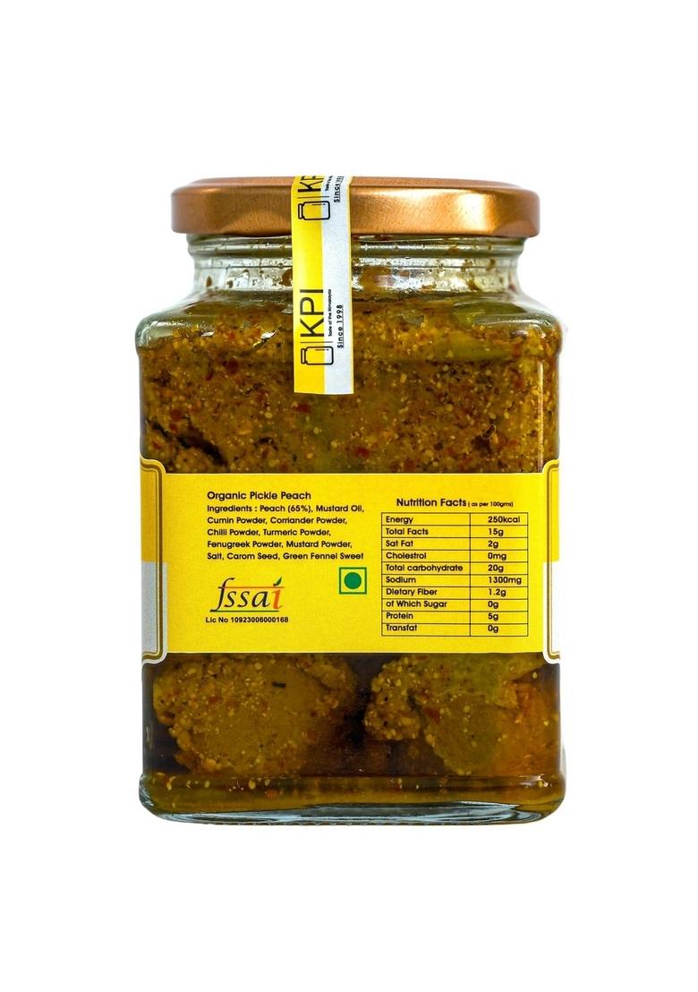 Kpi With Device Handmade Authentic Peach Pickle | Traditional Indian Taste Homemade 100 Natural Chemical Free Pickles 400Gm