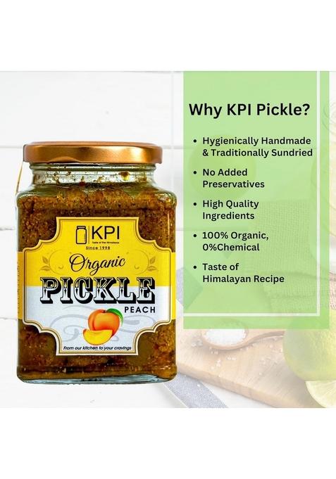Kpi With Device Handmade Authentic Peach Pickle | Traditional Indian Taste Homemade 100 Natural Chemical Free Pickles 400Gm