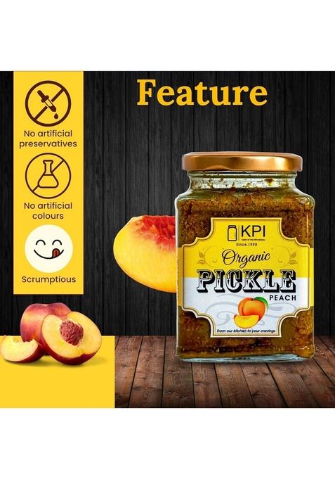 Kpi With Device Handmade Authentic Peach Pickle | Traditional Indian Taste Homemade 100 Natural Chemical Free Pickles 400Gm