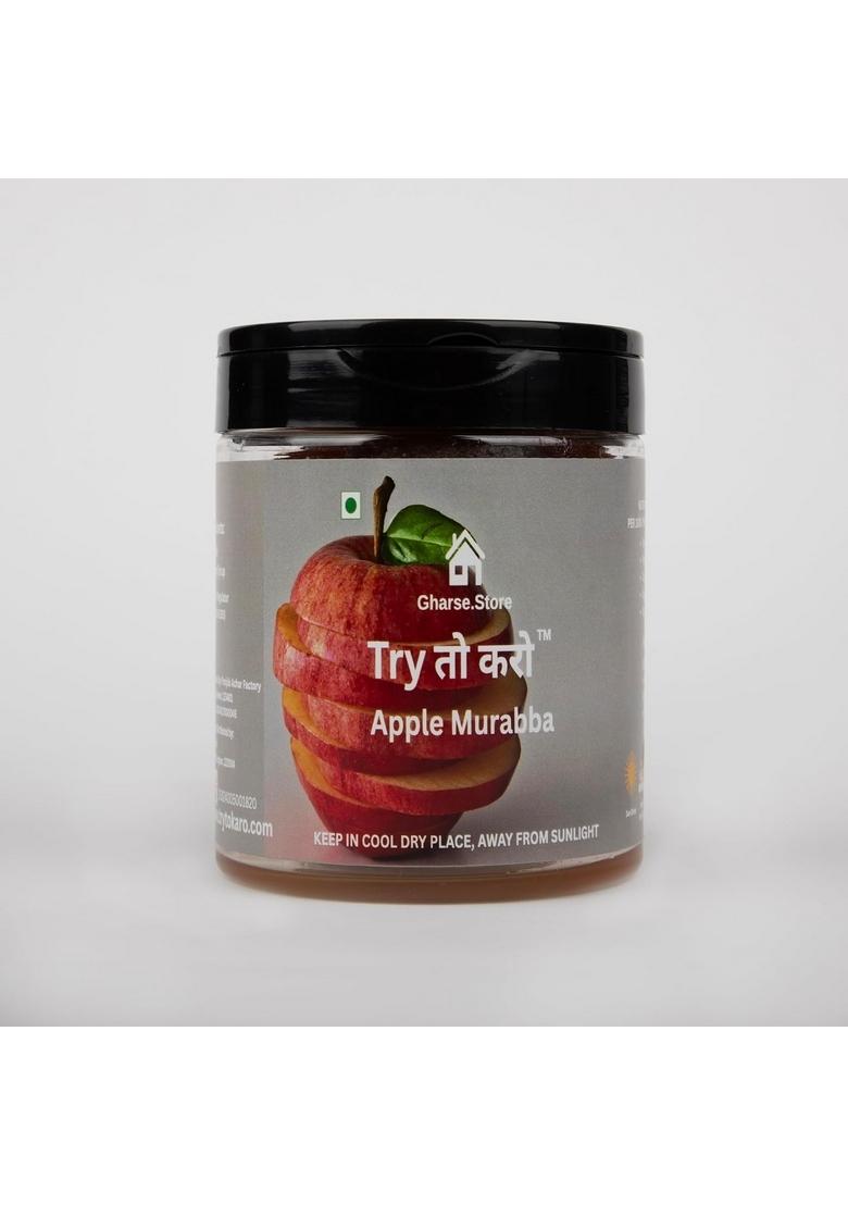 Gharse Store Try To Karo Seb Murabba | Apple Syrup Drained 350Gm