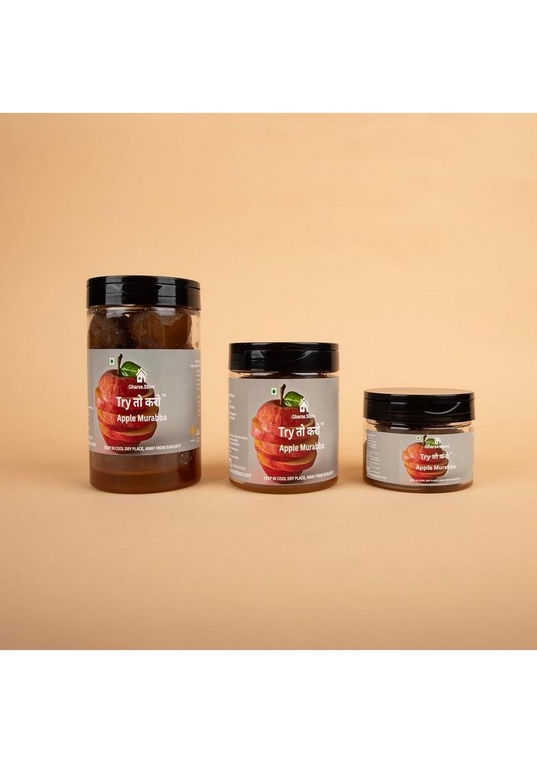 Gharse Store Try To Karo Seb Murabba | Apple Syrup Drained 350Gm