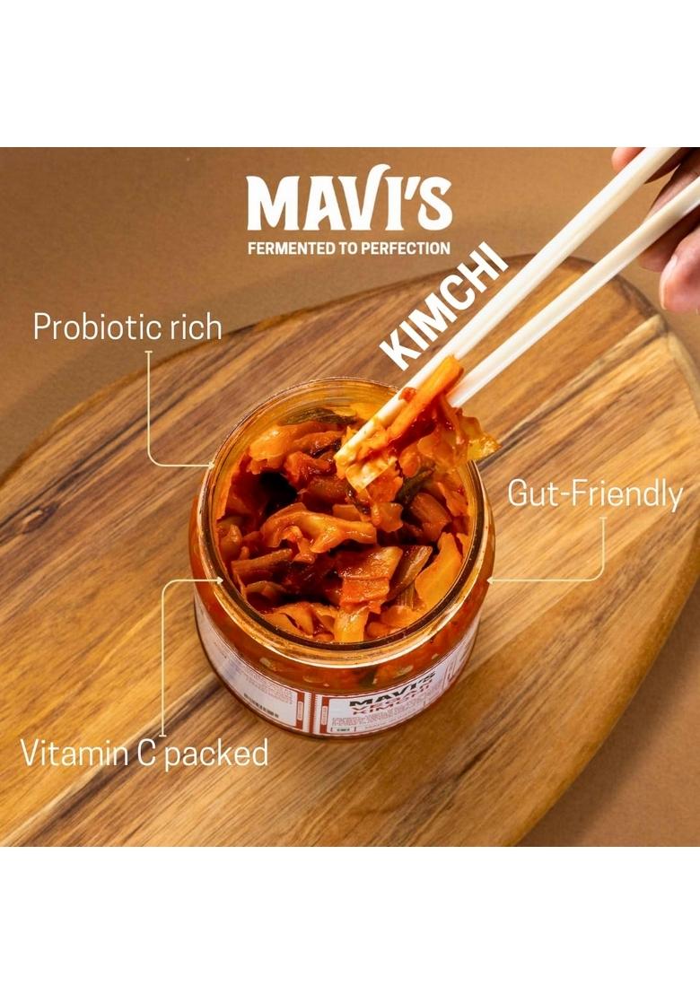 Mavi'S Kimchi Combo | Vegan Radish Artisanal Probiotic Pickle 100 Natural Organic No Preservatives Artificial Flavour Or Colour Pack Of 2
