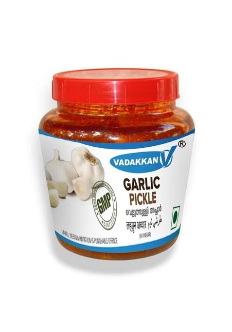 Vadakkan Homemade Garlic Pickle Gmp Iso Haccp Certified | Made With Natural Ingredients Tangy Spicy Flavor 100 Perfect Condiment For Every Meal |250Gm|