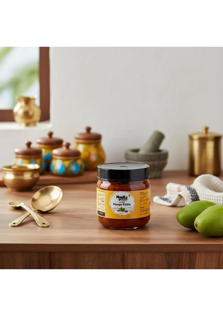 Maakaswaad Mango Pickle 325G Homemade | Traditional Style With Love Aam Ka Achar No Chemical Preservatives