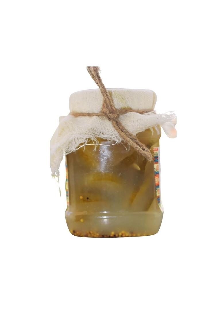 Abheesht Probiotic Cucumber Pickle 400G | Raw Organic Traditionally Naturally Fermented No Preservative| Healthy Gut Bacteria Low Fat Gmo 100 Vegan Khira Achar
