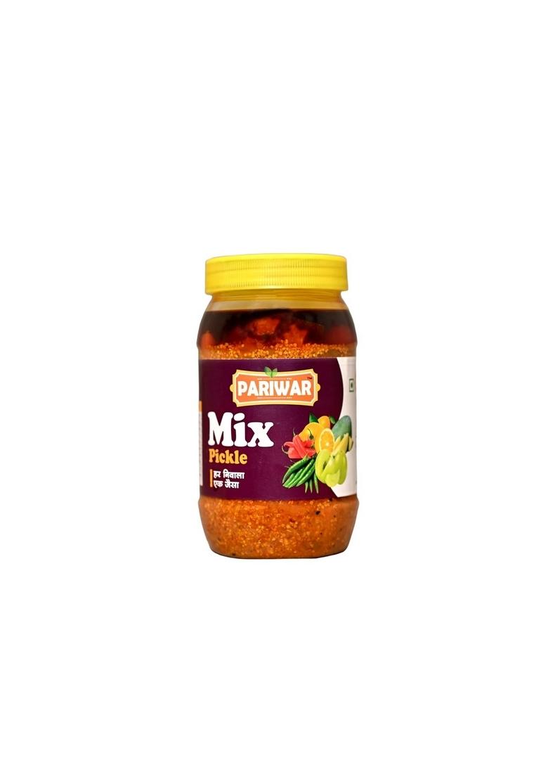 Pariwar Mix Pickle | Assorted Spiced Vegetable Blend For Meal Plates Thali Servings Paratha Pairing Lunch Boxes Home Dining Moments Traditional Mixed Achar 1Kg Pack