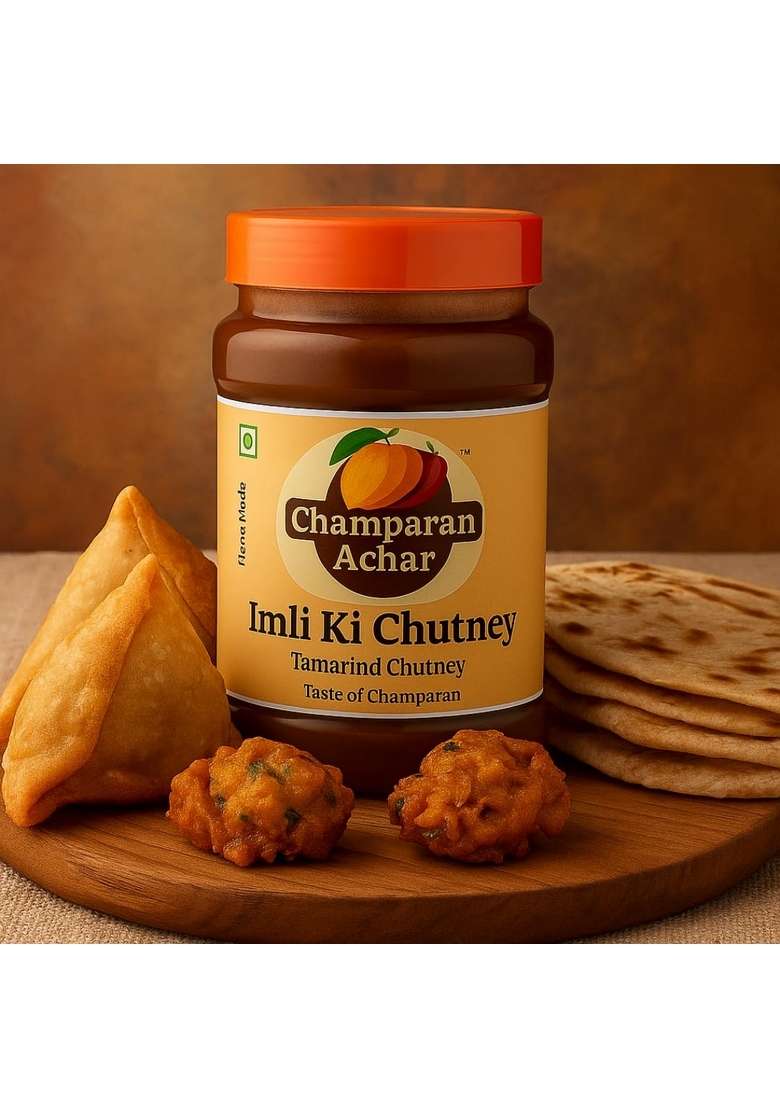 Champaran Achar Imli Ki Chutney 250G | Authentic Homemade Tamarind Traditional Bihari Taste Sweet Tangy Style Natural Ingredients No Preservatives - Indya