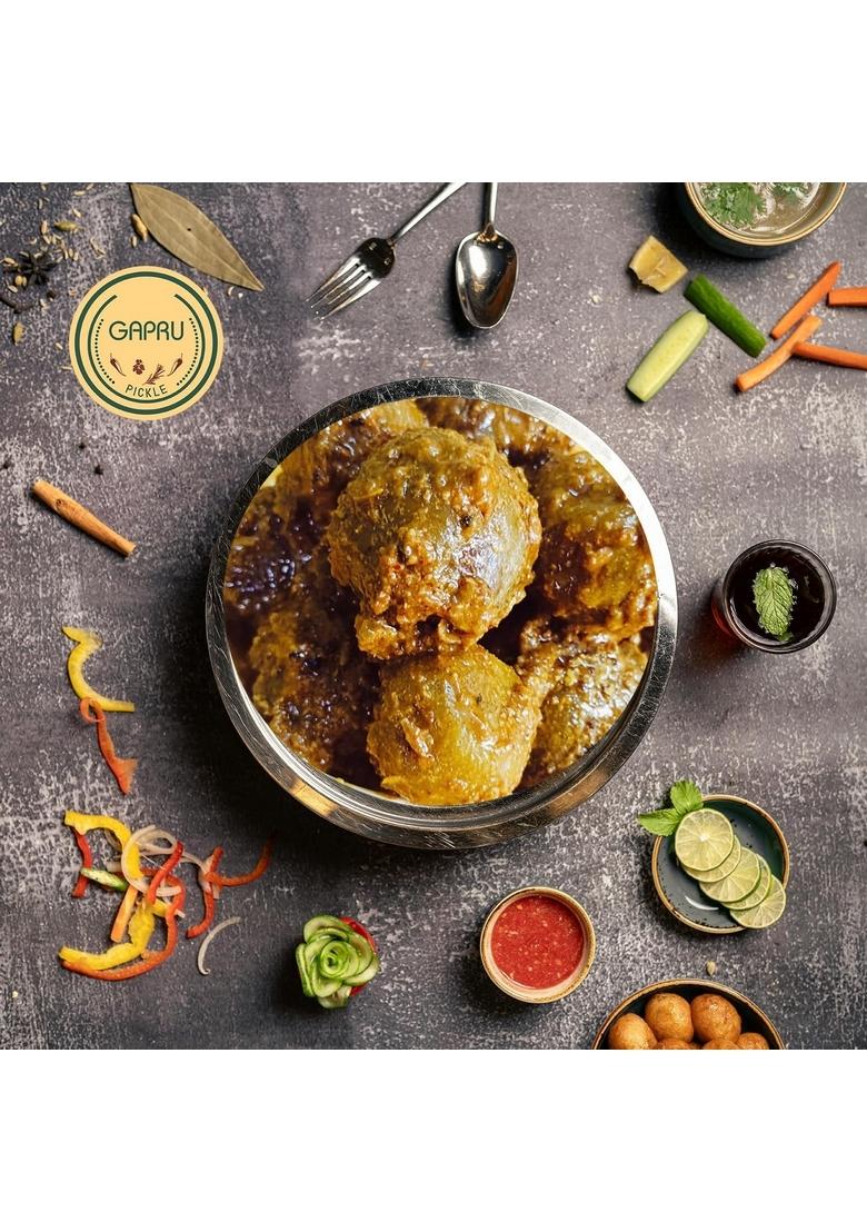 Gapru Pickle Amla Homemade Fresh Gooseberry Ka Aachar 400G | Organic North Indian Healthy Traditional Home Made Achaar