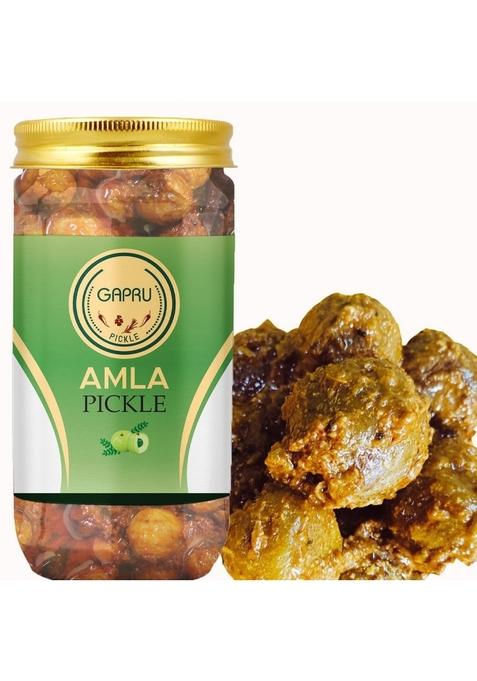 Gapru Pickle Amla Homemade Fresh Gooseberry Ka Aachar 400G | Organic North Indian Healthy Traditional Home Made Achaar
