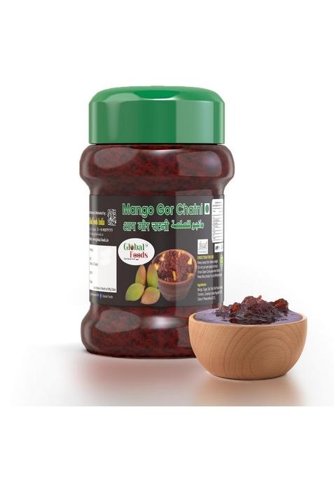 Global Foods Delicious And Traditional Sweet Gor Keri Pickle Chutney Meetha Aam Ka Aachar Gujarati Mango Chatni 200 Gm Ki | Homemade Oil Free Khatta 200Gm