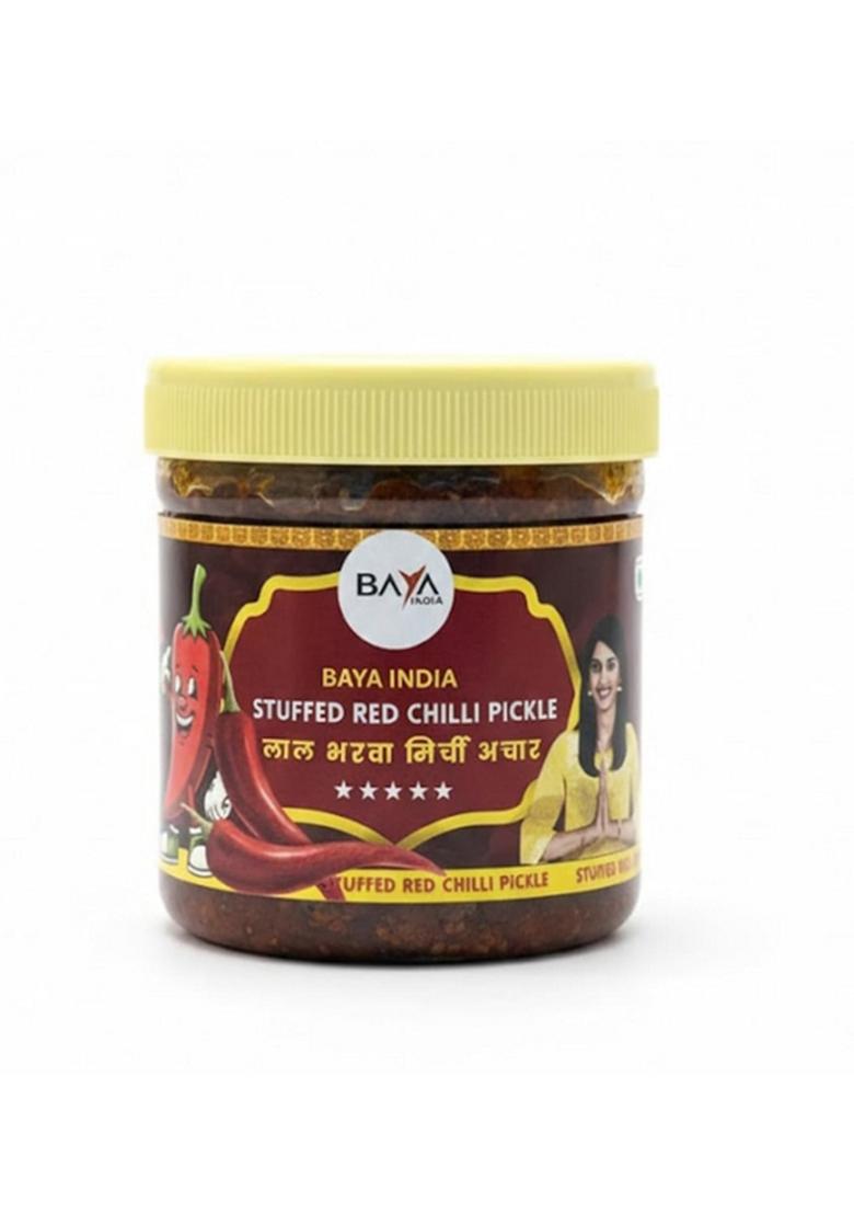 Baya India Combo Pickle Pack Aam | Lal Bharwa Mirchi Mixed – 250G Each