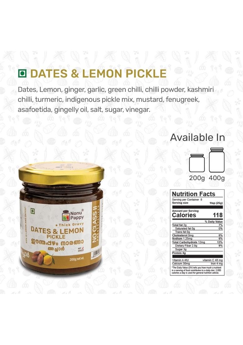 Nonu Pappy Dates Lemon Pickle 400G