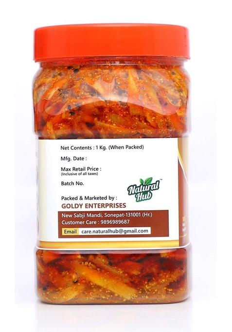 Natural Hub Homemade Ginger Pickle Tasty And Spicy 1 Kg