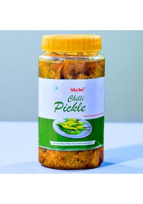 Skybe Green Chilli Pickle 500G – Authentic Fiery Zest Balanced With Smooth Tanginess For A Rich Bold Taste
