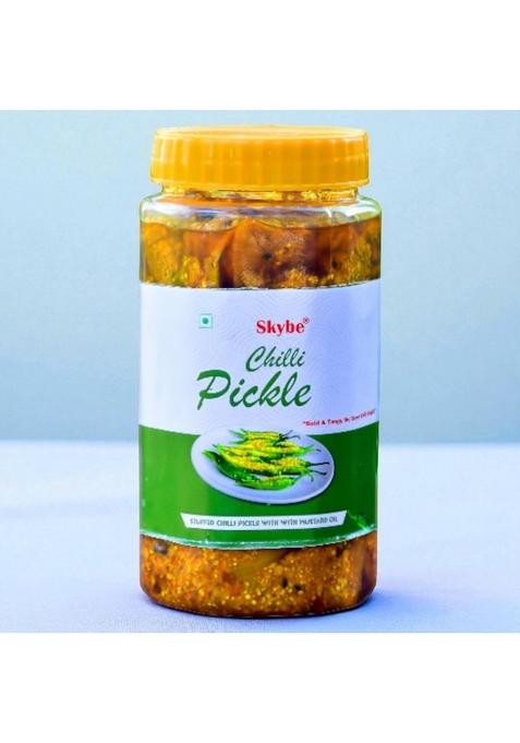 Skybe Green Chilli Pickle 500G – Spicy Tangy Fusion Wrapped In Aromatic Layers For An Elevated And Beautiful Flavor Impact