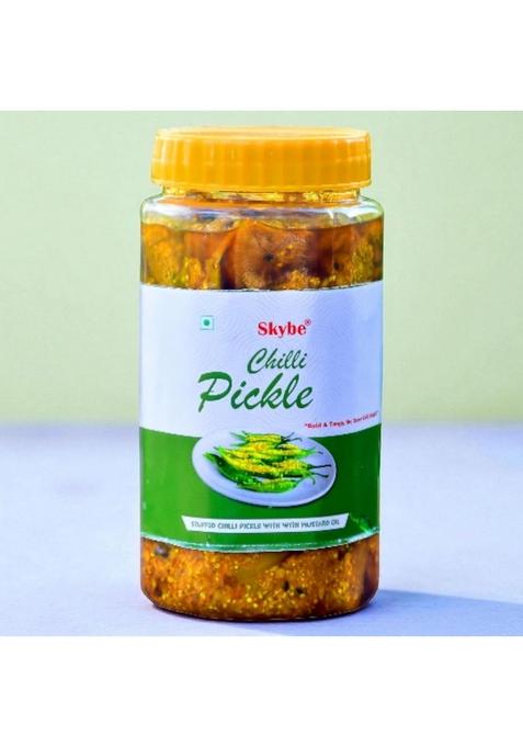 Skybe Green Chilli Pickle 500G – Heritage Style Tangy Zest Offering A Bold Strong And Beautiful Authentic Flavor Mix
