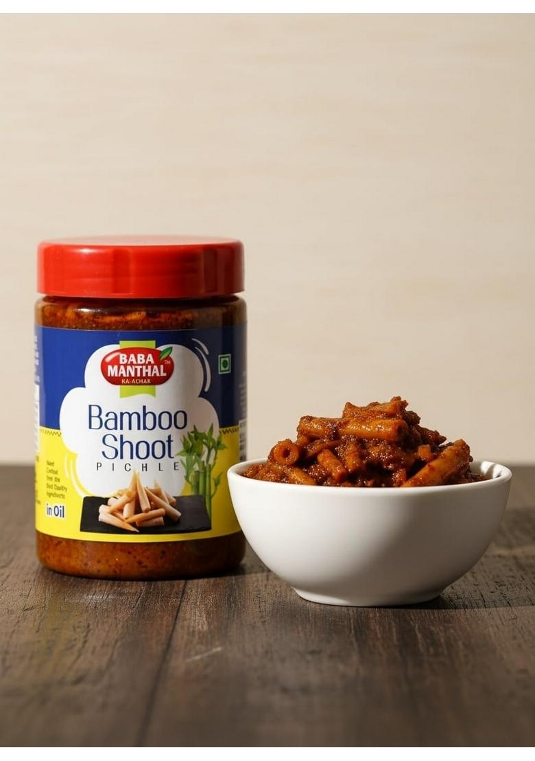 Baba Manthal Ka Achar Bamboo Shoot Pickle | Traditional Indian Bans In Oil Spicy Tangy Homemade Style 1000Gm