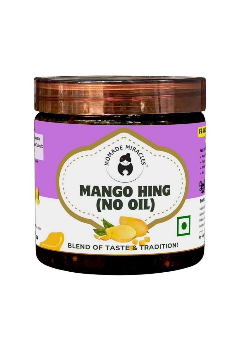 Momade Miracles Mango Aam Ka Achar Pickle Without Oil 800 Gm Traditional Indian Homemade With Hing Sweet Tangy | Dry Sukha Achaar Made Organic Methods Preservative Free - Indya
