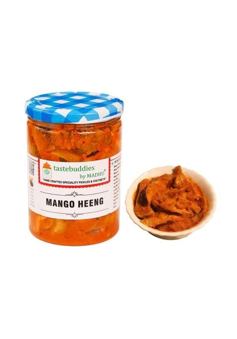 Tastebuddies By Madhu Madhu® Mango Heeng Pickle 450 Gm Handcrafted Homemade Grandma'S Traditional Recipe Without Oil Healthy Spicy Delicious Handpicked Choicest Ingredient