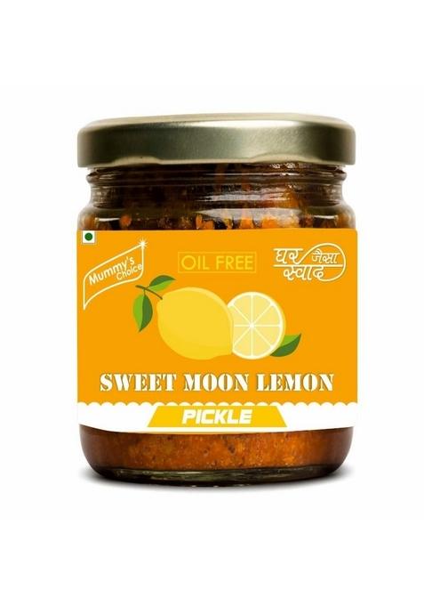 Mummy'S Choice Premium Khatta Meetha Lime Lemon Pickles Nimbu Ka Achar With 0 Oil 250Gm | Homemade Recipe Taste Glass Jar Pickle 250 G