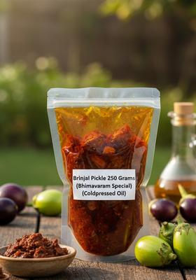 Kalagura Gampa Brinjal Pickle Agrahaaram Special Coldpressed Oil 250 Grams