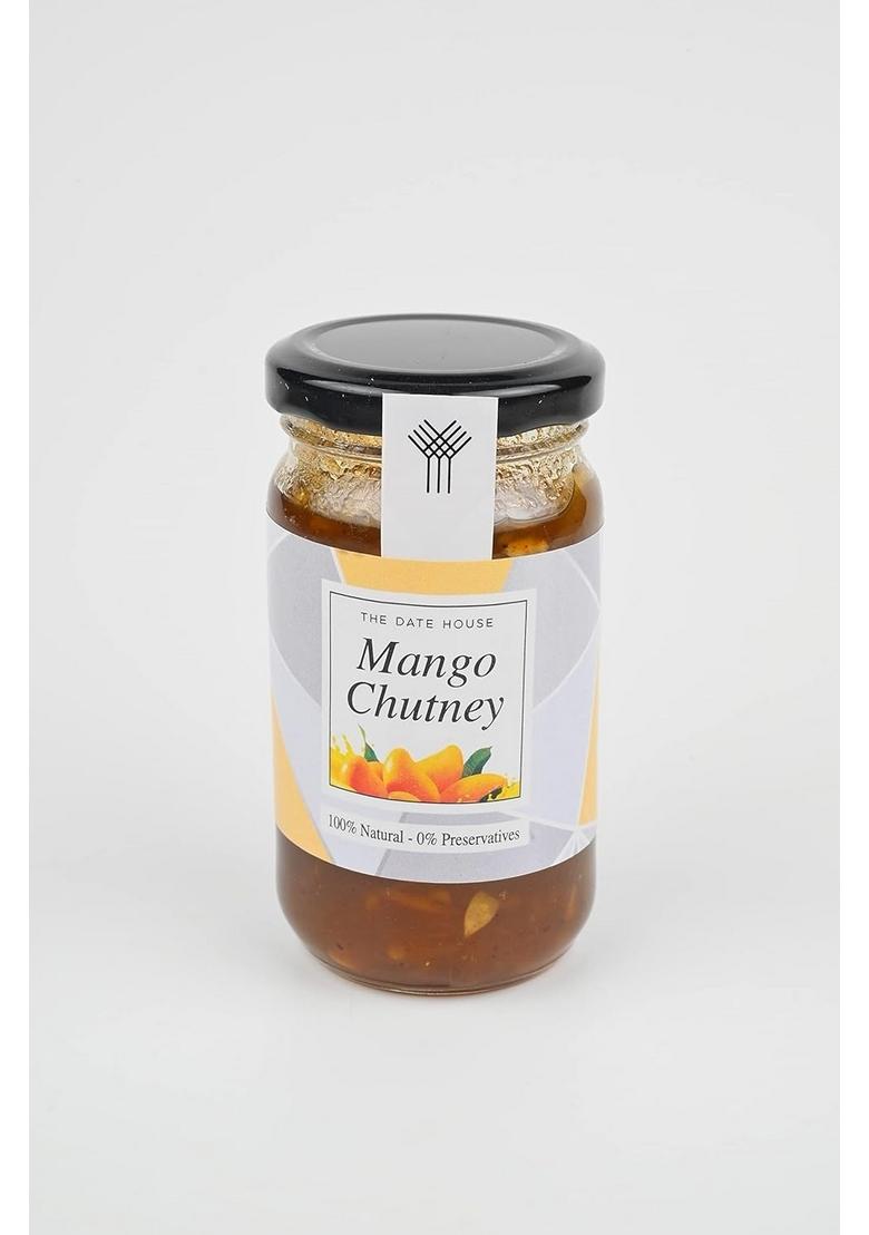 The Date House Mango Chutney | Sweet And Sour Aam Ki No Artificial Preservatives Or Flavors 100 Plastic Free Packaging Mouth Watering 225 Gm Pack Of 1